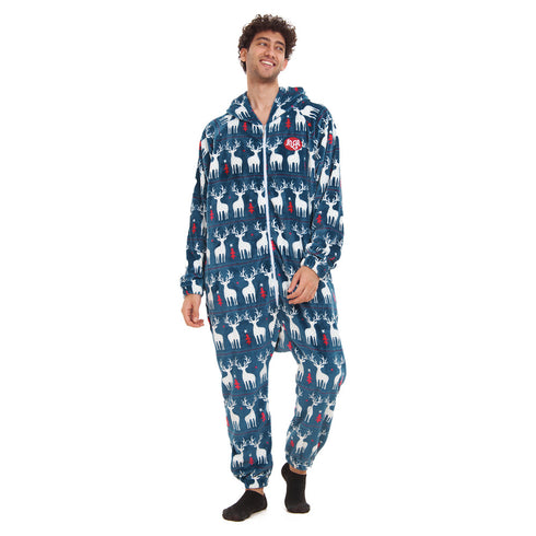 Snuggs Blanket Onesie Dark blue Christmas